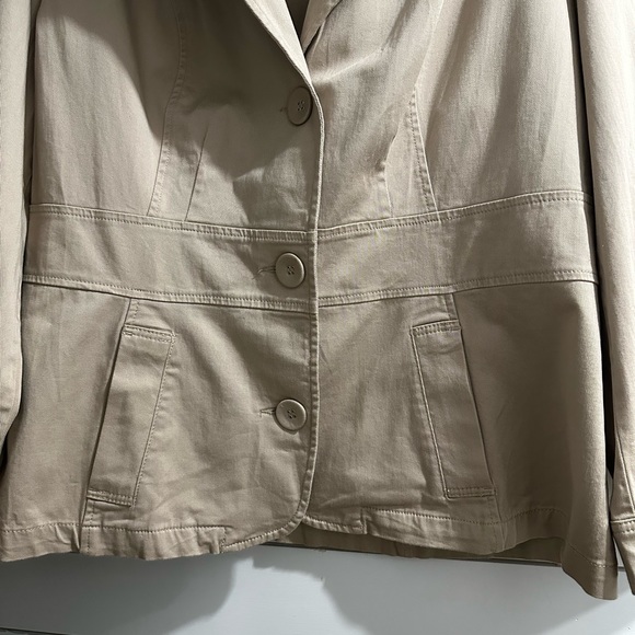 Venezia Lane Bryant Coat Jacket Tan Khaki Career Size 18 NEW - Picture 10 of 16
